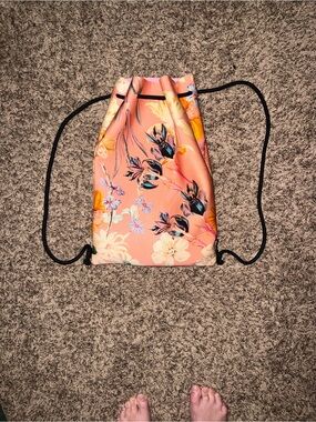 TRIANGL Floral Neoprene Drawstring Swim Bag